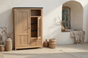 Vitrine 2 portes + 2 Tiroirs, 1 niche  – VAUBAN