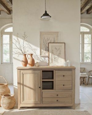 Meuble d'appui 2 portes + 2 tiroirs, 1 niche  – VAUBAN